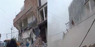 तुरकौलिया में अतिक्रमण हटाने के दौरान बड़ा हादसा, बुलडोजर पर गिरा मकान का हिस्सा, बाल-बाल बचा चालक तुरकौलिया में अतिक्रमण हटाने के दौरान बड़ा हादसा, बुलडोजर पर गिरा मकान का हिस्सा, बाल-बाल बचा चालक