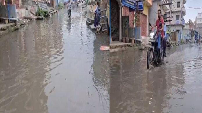 मोतिहारी नगर निगम का हाल बेहाल, शहर के कई मोहल्ले पूरी तरह जलमग्न