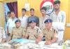 ज्वेलरी लूट मामले का खुलासा, नगद व मोबाइल के साथ 5 अपराधी गिरफ्तार
