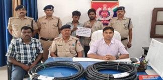 RPF की बड़ी कार्रवाई, रेल सिग्नल केबल चोरी कर ले जा रहे 2 आरोपी गिरफ्तार