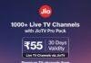 JioTV Pro Pack: ₹55 खर्च करते ही खुल जाएंगे 1000+ Live TV चैनल! Jio का नया प्लान जानकर रह जाएंगे हैरान JioTV Pro Pack