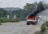 Chandil NH33 Fire 1