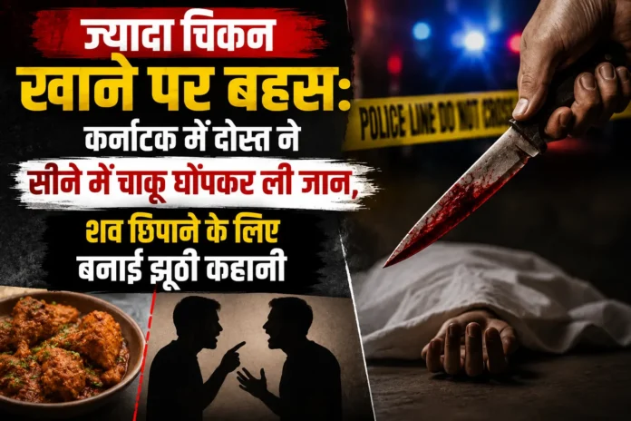 चिकन के टुकड़ों पर हत्या