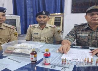 पटना सिटी में भारी मात्रा में नशीली इंजेक्शन व कफ सिरप बरामद, एक आरोपी गिरफ्तार