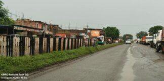 Barhi Gaya Road Railing Missing