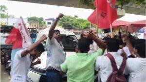 GD College Begusarai Student Protest 3