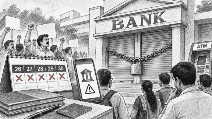 2469 Bank Strike 2026: 26 से 30 सितंबर तक लगातार पांच दिन बैंकिंग सेवाएं प्रभावित, जानें पूरी डिटेल