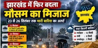 Jharkhand Weather: 16 जिलों में भारी बारिश का Alert, रांची समेत कई इलाकों में वज्रपात की चेतावनी