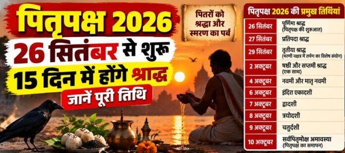 Pitru Paksha 2026: 26 सितंबर से शुरू होगा पितृपक्ष, 15 दिन में होंगे श्राद्ध, जानें पूरी तिथि