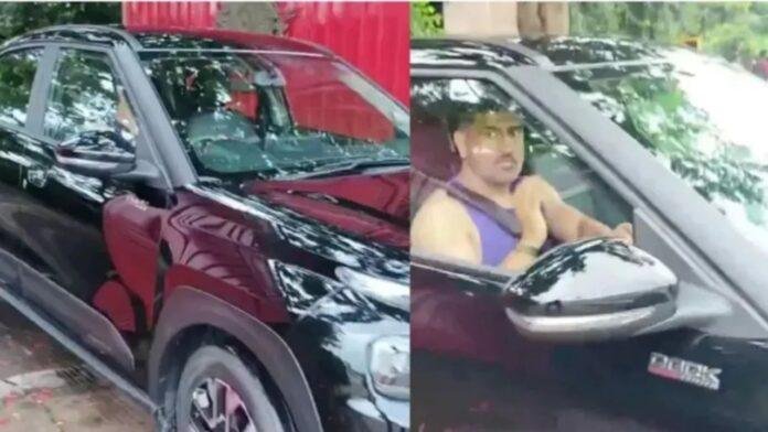 MS Dhoni Car Challan