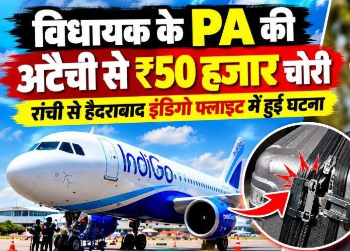 Ranchi to Hyderabad Flight: विधायक के PA की अटैची का ताला तोड़कर ₹50 हजार चोरी, FIR अब तक नहीं