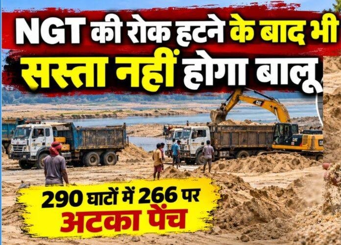 2654 Jharkhand Sand Mining: NGT की रोक हटने के बाद भी सस्ता नहीं होगा बालू, 290 घाटों में 266 पर अटका पेंच