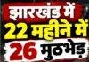 Jharkhand Police Encounter: झारखंड में 22 महीने में 26 मुठभेड़, 3 अपराधी ढेर और 33 घायल