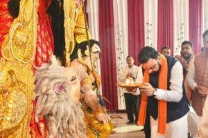CM Samrat Chaudhary Durga Puja 4