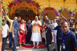 Samrat Choudhary Durga Puja Visit 1