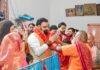 Samrat Choudhary Durga Puja Visit