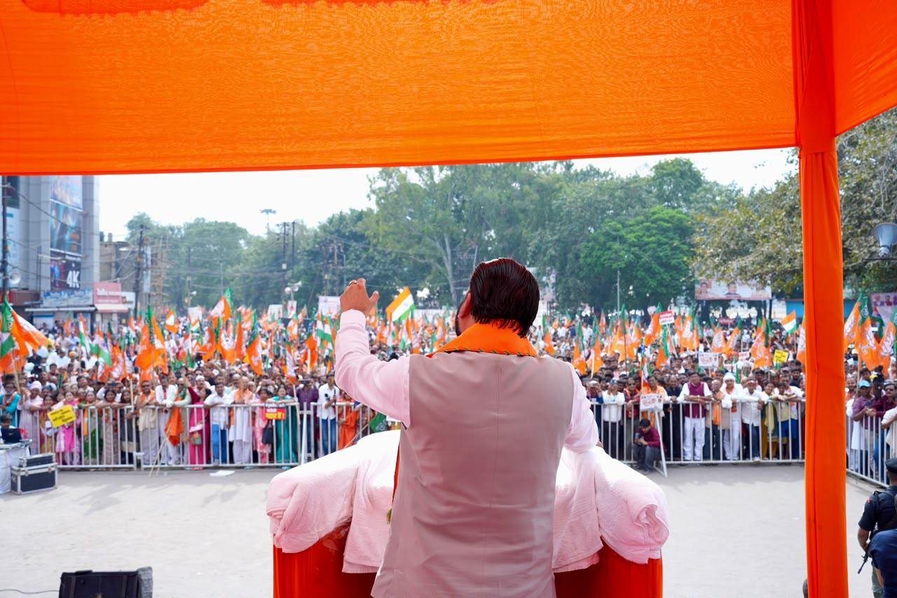 Samrat Chaudhary Democracy March