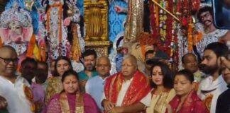 Lalu Yadav Durga Puja Visit